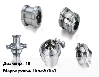 Клапан нержавеющий 15 15нж67бк1 Ру160 игольчатый